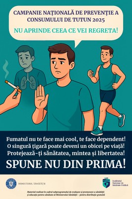 Campania de informare, educare, comunicare „România respiră curat!”, noiembrie - decembrie 2025 - poster pentru tineri 14-18 ani