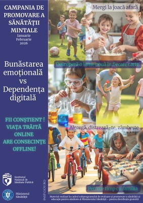 Campania de promovare a sănătății mintale, ianuarie-februarie 2026 - poster copii