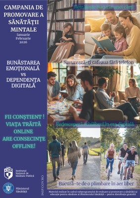 Campania de promovare a sănătății mintale, ianuarie-februarie 2026 - poster adulți