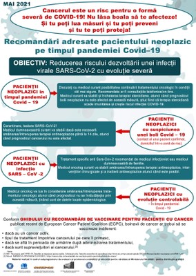 Campania „Protejarea sănătății, o grijă specială pentru pacientul oncologic în contextul pandemiei COVID-19” 2021 - Poster Campania „Protejarea sănătății, o grijă specială pentru pacientul oncologic în contextul pandemiei COVID-19” 2021 - Poster