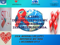 1 decembrie 2015 - Ziua Mondială HIV-SIDA