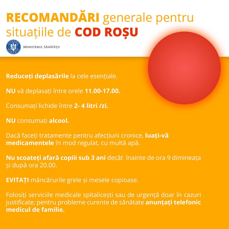 recomandari cod rosu